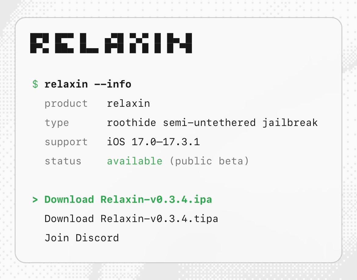 Relaxin 公测版现已发布